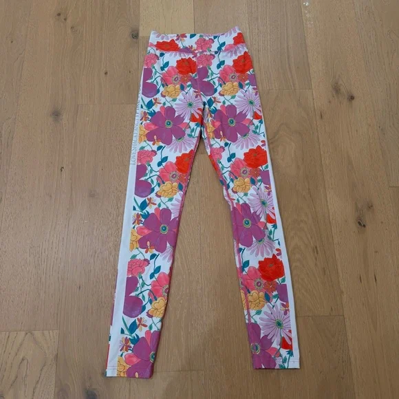 LoveShackFancy Bogner Fire and Ice Floral Leggings XS - Picture 6 of 10